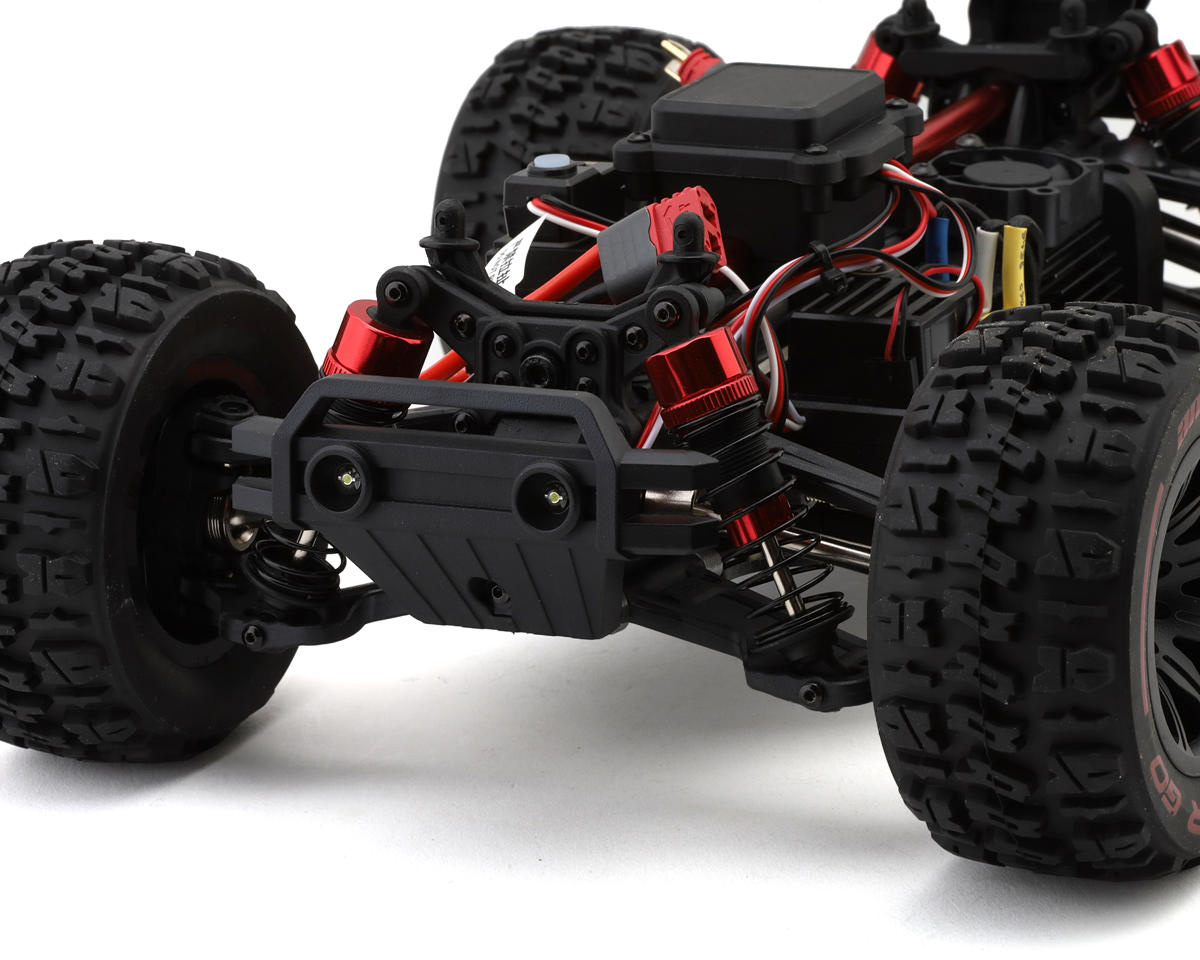 MJX 14210 - Frontpartie mit Dämpferbrücke und Rammer im Detail